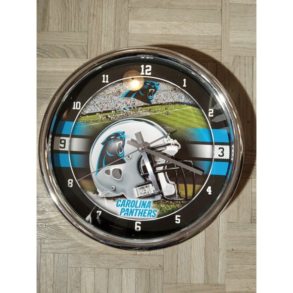 Vintage Carolina Panthers Wall Clock - Picture 1 of 3